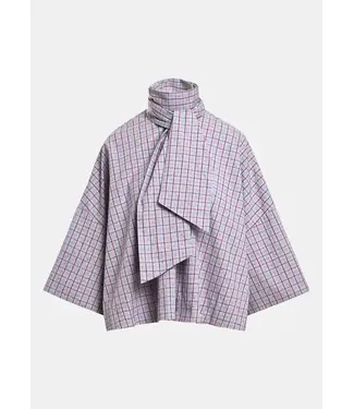 Essentiel Antwerp Kefir blouse rood blauw mushroom mood