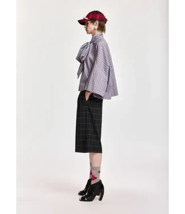Essentiel Antwerp Kefir blouse rood blauw mushroom mood