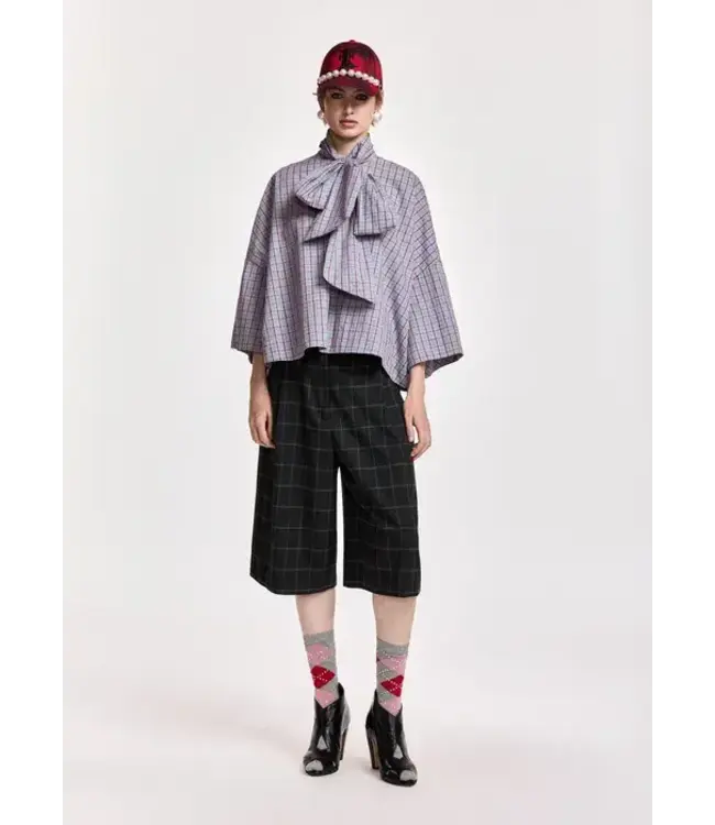 Essentiel Antwerp Kefir blouse rood blauw mushroom mood