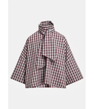 Essentiel Antwerp Kefir blouse firestarter rood groen