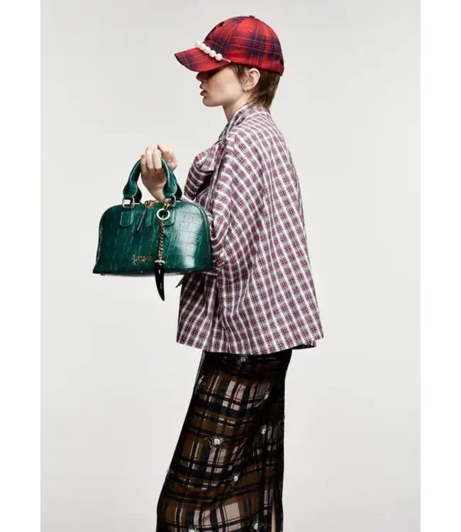 Essentiel Antwerp Kefir blouse firestarter rood groen