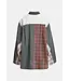 Essentiel Antwerp Kingsley grey patchwork shirt