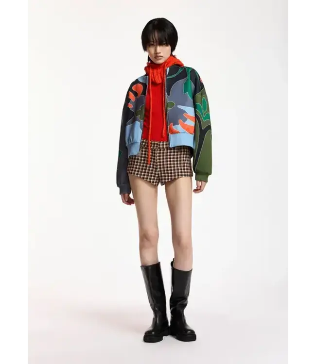 Essentiel Antwerp Kiva bomber dusty green combo 2