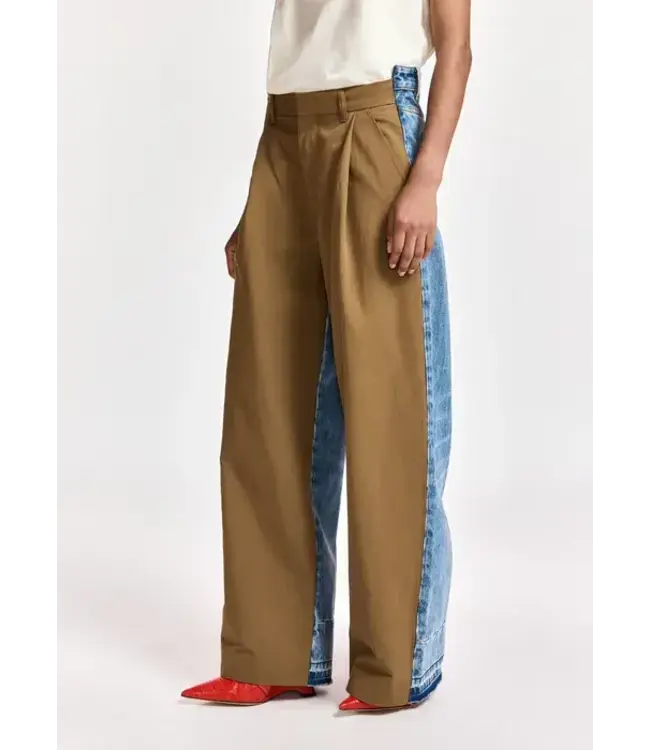 Essentiel Antwerp Krisp mix jeans camel