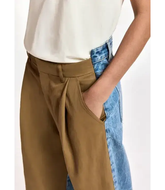 Essentiel Antwerp Krisp mix jeans camel