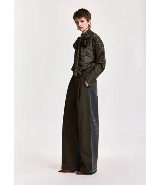 Essentiel Antwerp Krisp mix jeans black dusty green