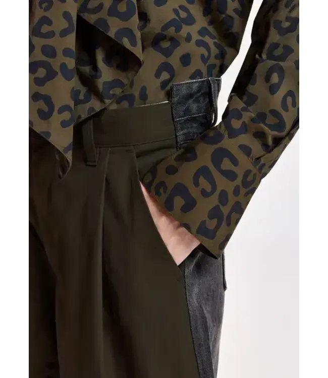 Essentiel Antwerp Krisp mix jeans black dusty green