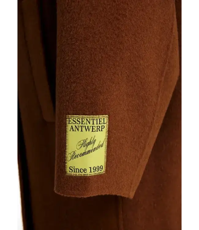 Essentiel Antwerp Kelp doube face coat camel