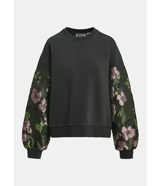 Essentiel Antwerp Kueer sweater charcoal green