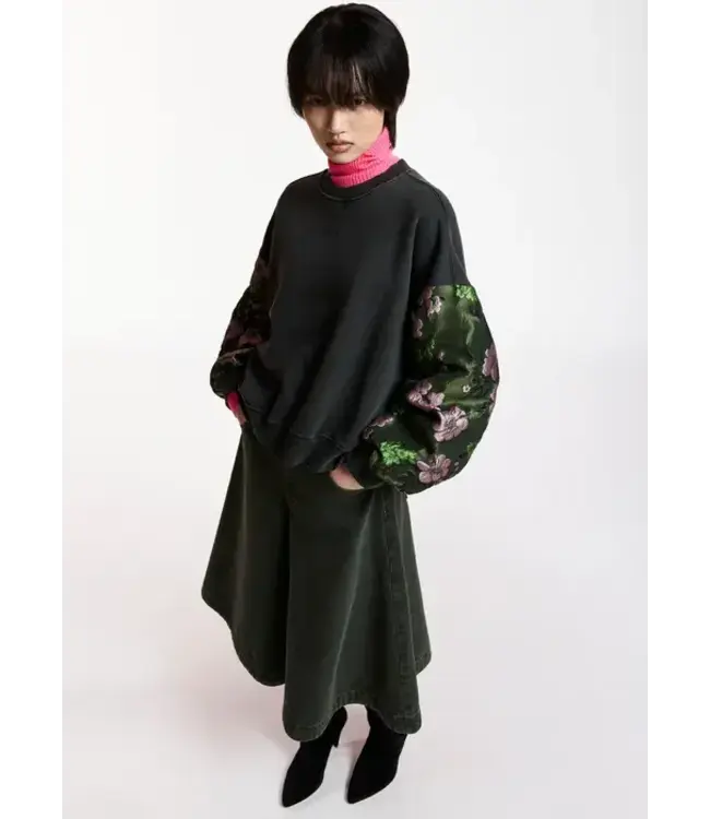 Essentiel Antwerp Kueer sweater charcoal green
