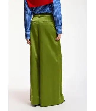 Essentiel Antwerp Karmen wide leg olive garden green pants