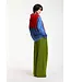 Essentiel Antwerp Karmen wide leg olive garden green pants