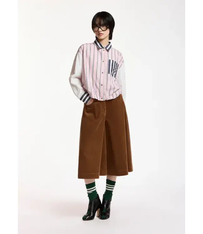 Essentiel Antwerp Kozef blouse pink combo steel pulse