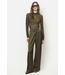 Dante 6 Irony Lace Turtle Neck Top Moss Olive 3895