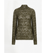 Dante 6 Irony Lace Turtle Neck Top Moss Olive 3895
