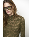 Dante 6 Irony Lace Turtle Neck Top Moss Olive 3895