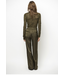 Dante 6 Irony Lace Turtle Neck Top Moss Olive 3895