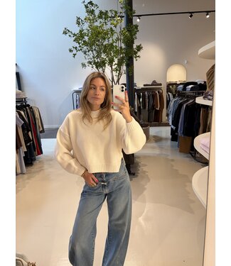Sessùn spero longsleeve sweater fleur de sel