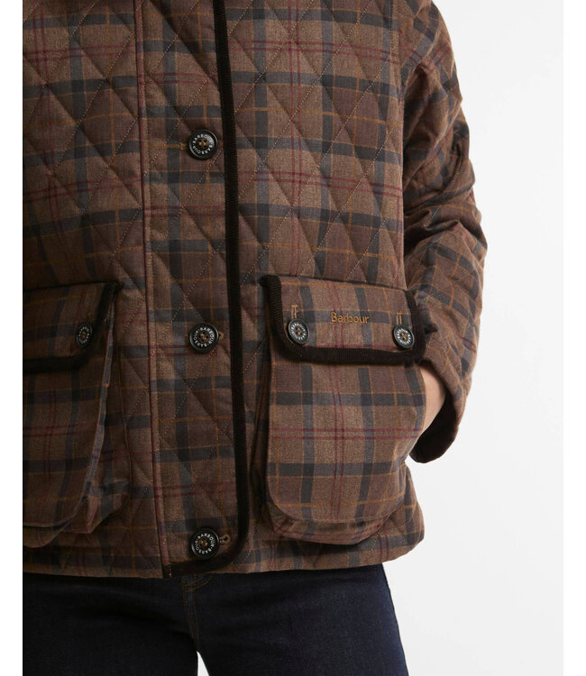 Barbour Loudon Quilted Jacket Muted Tartan