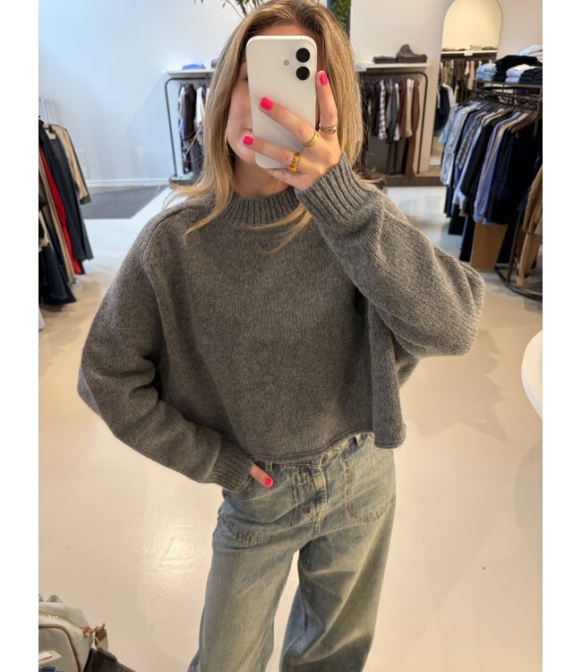 Bellerose Amecro sweater mid grey