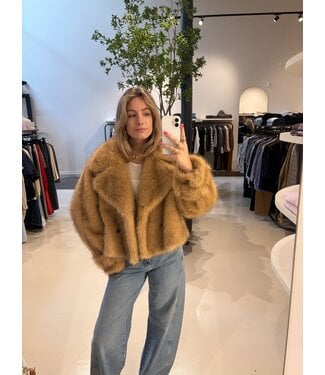Bellerose Elordi Faux Fur jacket Ambre
