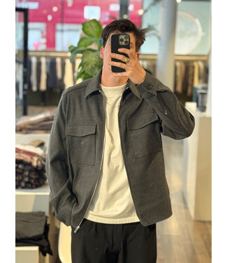 Drykorn Gunray Z shirt jacket dark grey 6100