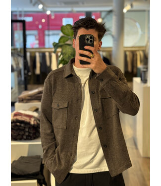 Genti Uptown overshirt 142 taupe