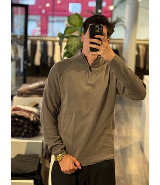Genti Turtle zip ls cotton 044 green
