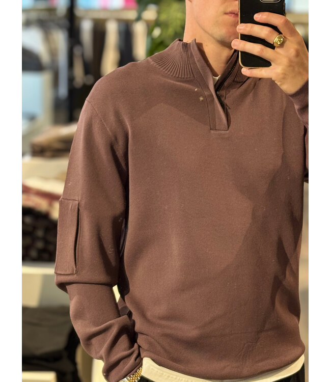 Genti Cool dry turtle zip 084 mauve