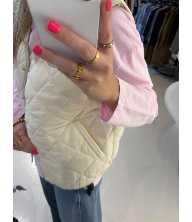 American Vintage Yupibam Veste Femme Creme
