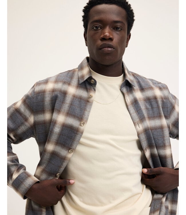The GoodPeople Sammie shirt grey check