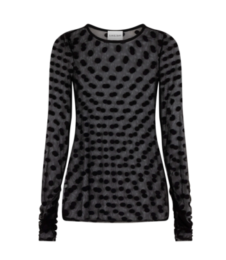 Love Stories Elle Mesh Top Black