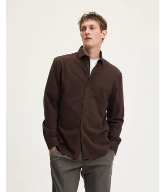 The GoodPeople Stirr Shirt chocolate brown