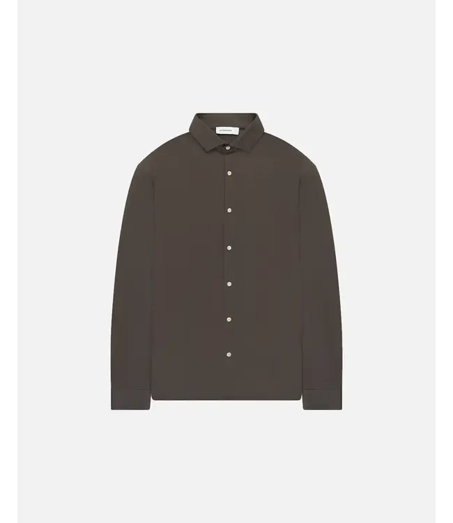 The GoodPeople Stirr Shirt chocolate brown