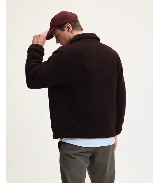 The GoodPeople Jteddy jacket chocolate brown