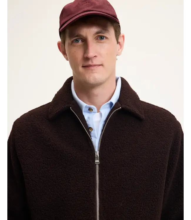 The GoodPeople Jteddy jacket chocolate brown