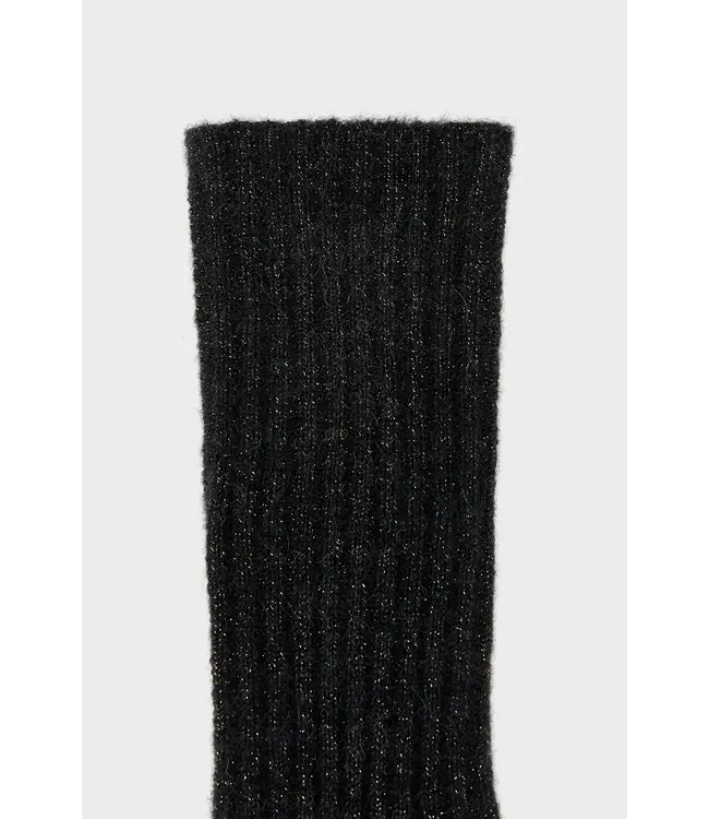 Bellerose Boti shiny socks off black 39-41