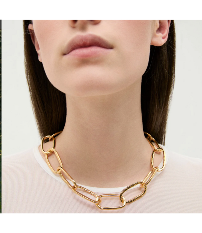 Gas Bijoux Maille Ovale Necklace Gold