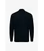 Genti Longsleeve Button Polo 020 Black