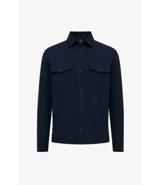 Genti Midtown Overshirt Navy 010