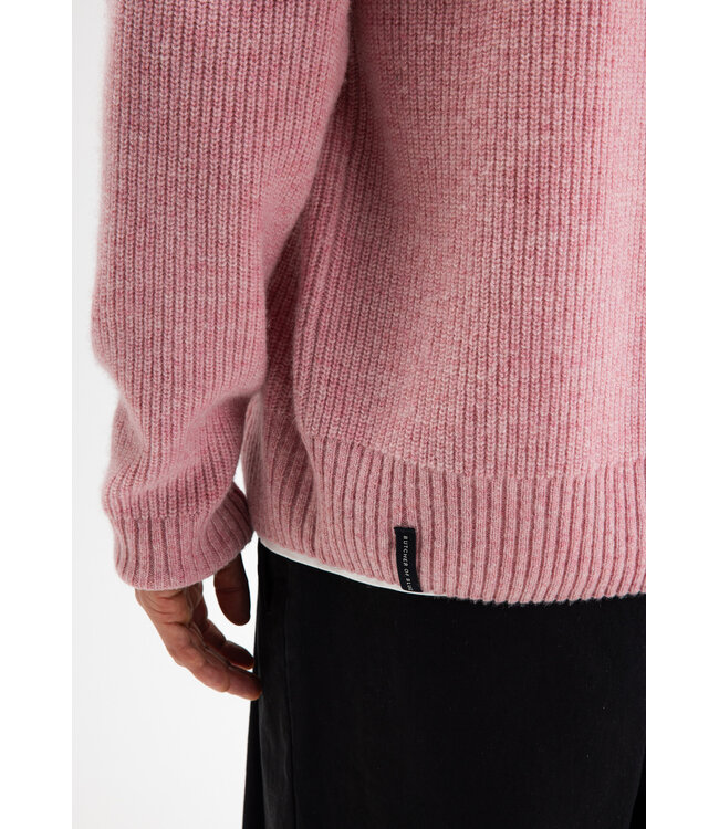 Butcher of Blue Carter Knit Crew Flamingo Pink
