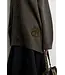 Second Female Alpha Knit Monogram Cardigan Black Olive
