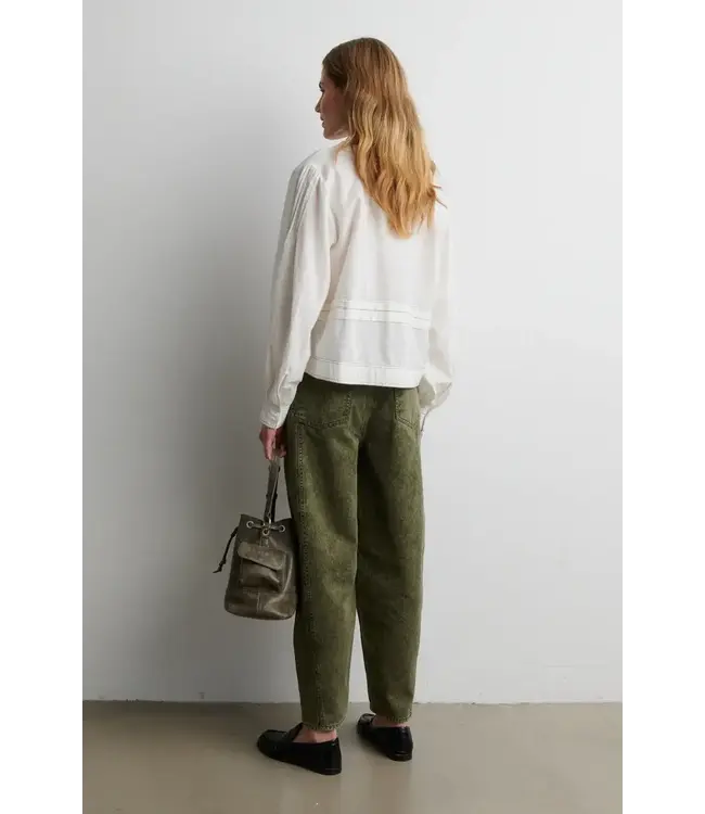 Second Female Jaye Denim Barrel Jeans Green Denim