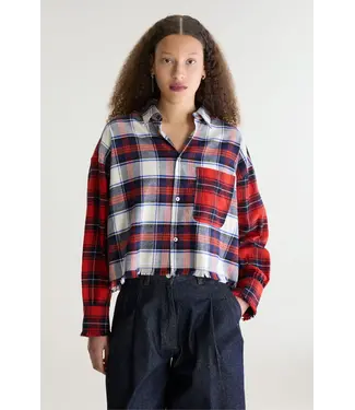 Bellerose JONNIE cropped check red/blue