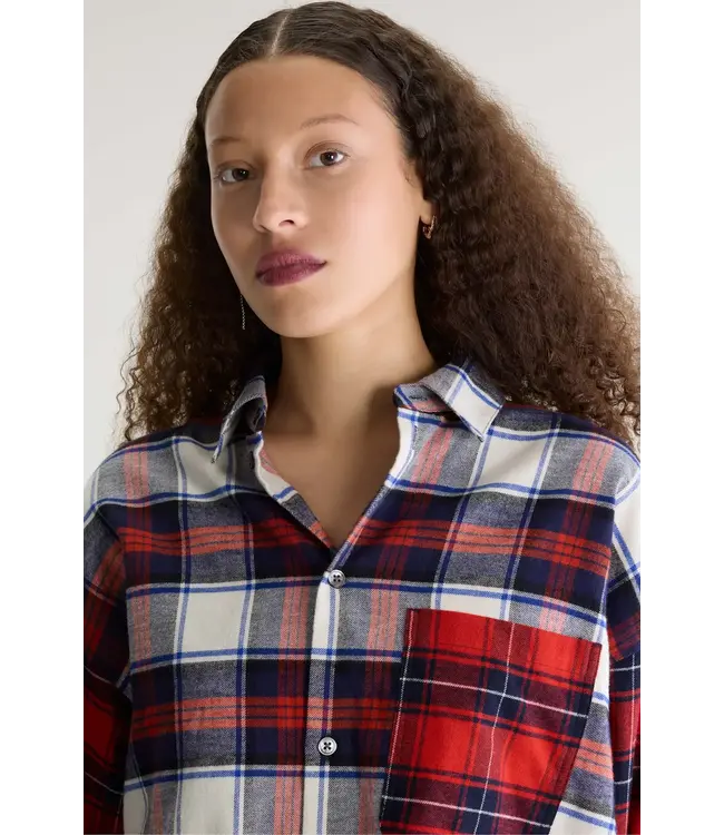 Bellerose JONNIE cropped check red/blue