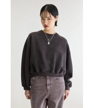 Bellerose fancy crewneck sweatshirt dark roast