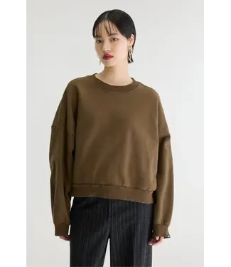 Bellerose Ferno boxy crewneck tiramisu