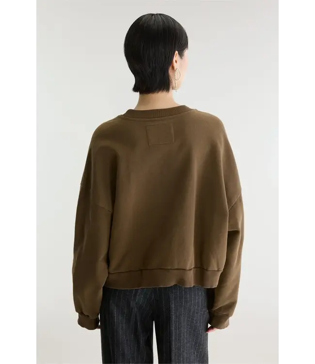 Bellerose Ferno boxy crewneck tiramisu