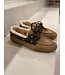Posa Boat Loafer Brushed Fur Suede Leather Coffee Caramelo