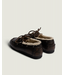 Posa Boat Loafer Brushed Fur Leather Coffee